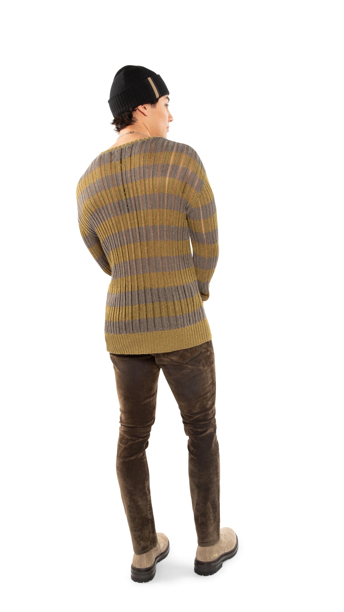 Lightweight Drop Needle Stripe Sweater