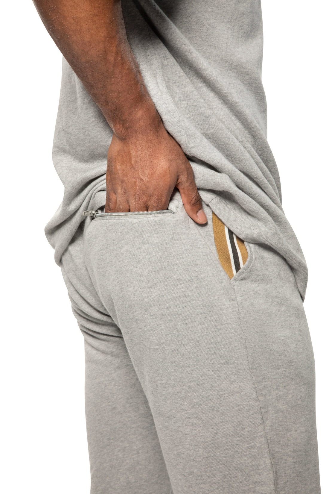 Lightweight French Terry Jogger (Light Grey Heather)