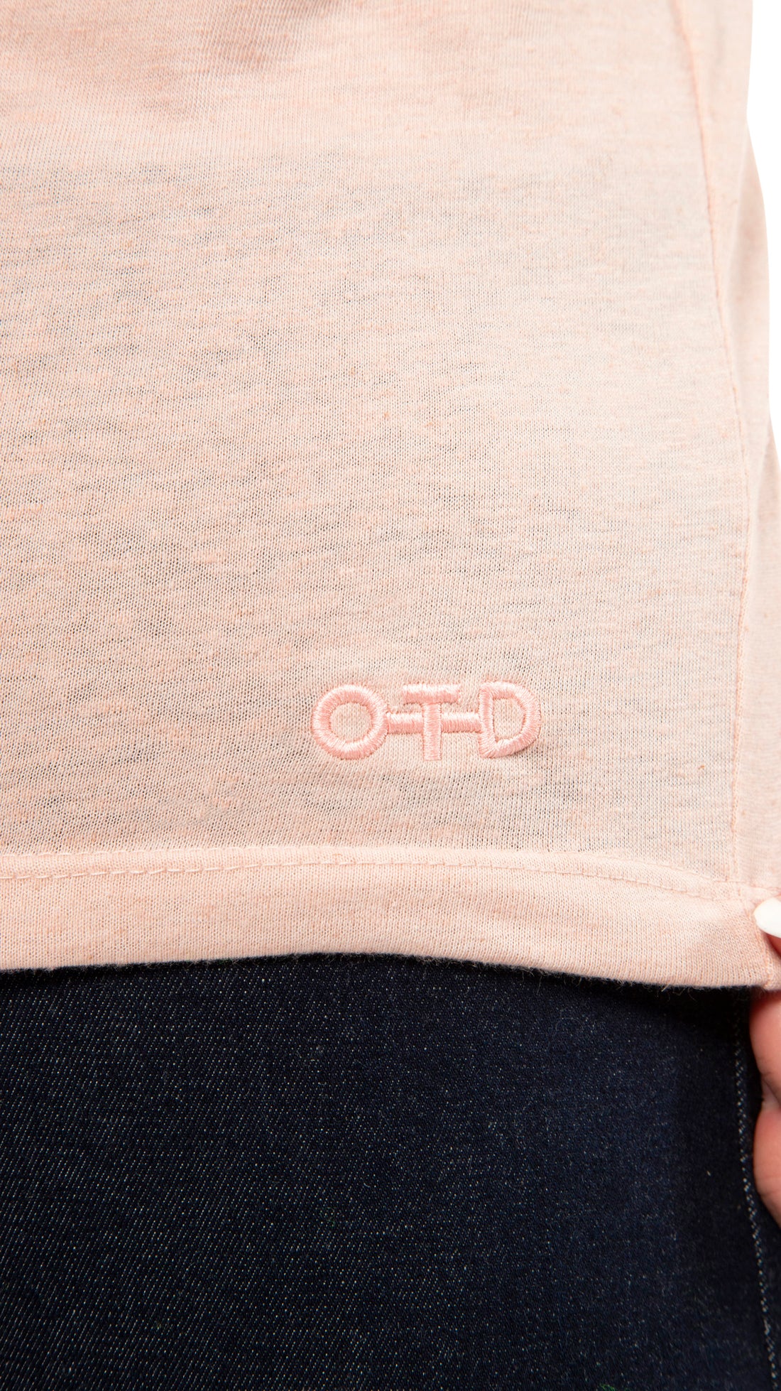 Shrunken Crewneck Tee (Pale Coral)