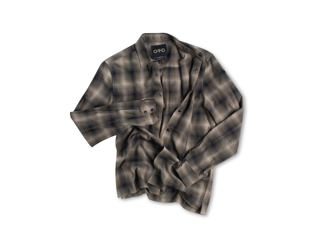 Checked Snap Button Shirt