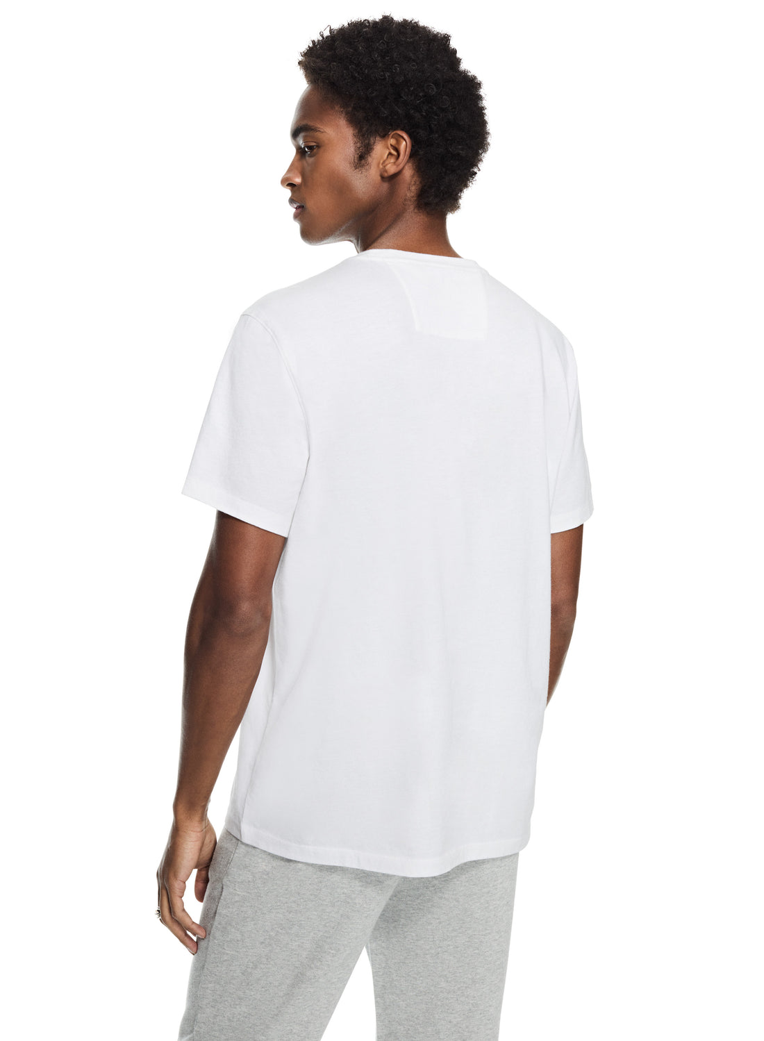 Compact Jersey Crewneck Tee (White)