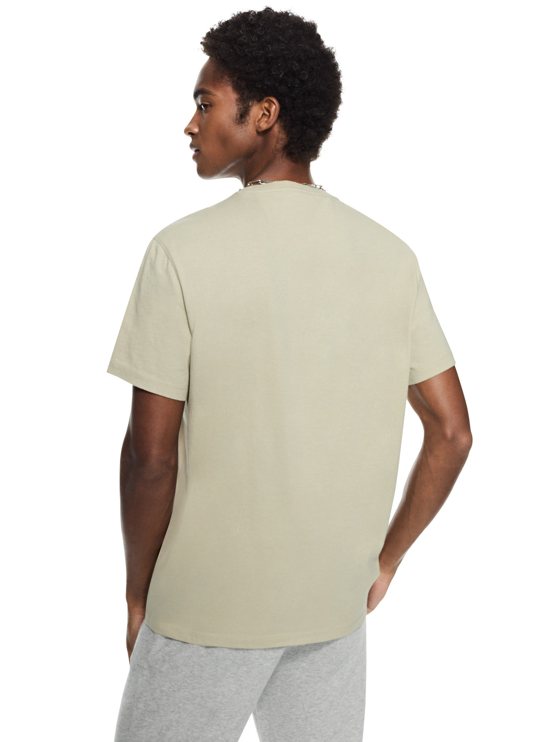 Compact Jersey Crewneck Tee (Pale Sage)