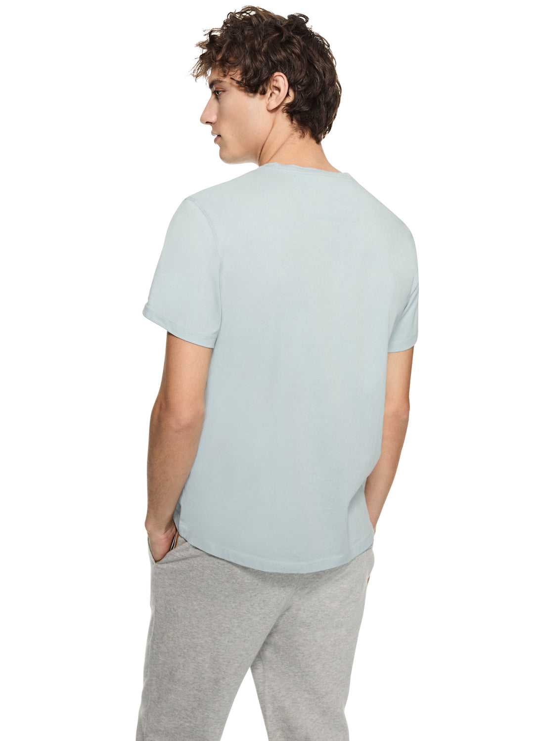 Compact Jersey Crewneck Tee (Blue)