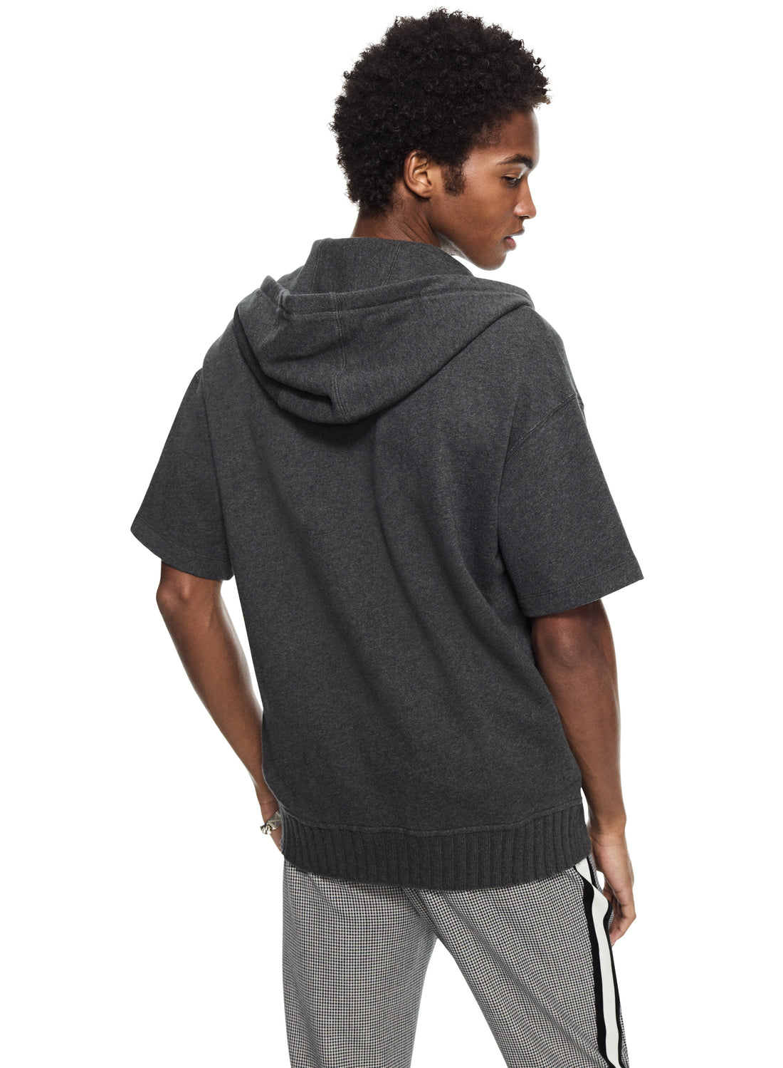 Short Sleeve Zip-up Hoodie