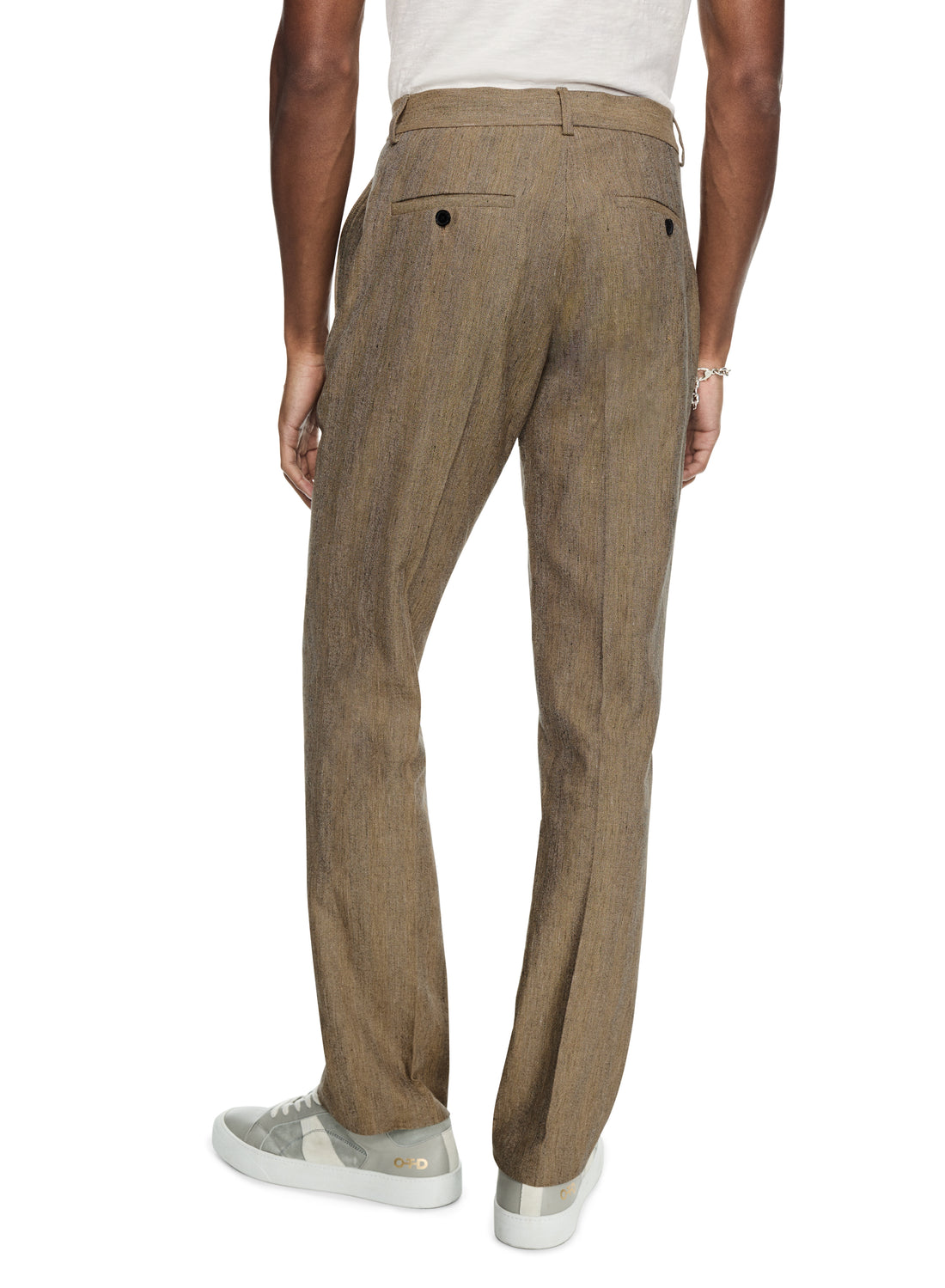 Herringbone Straight-Leg Stretch Pant