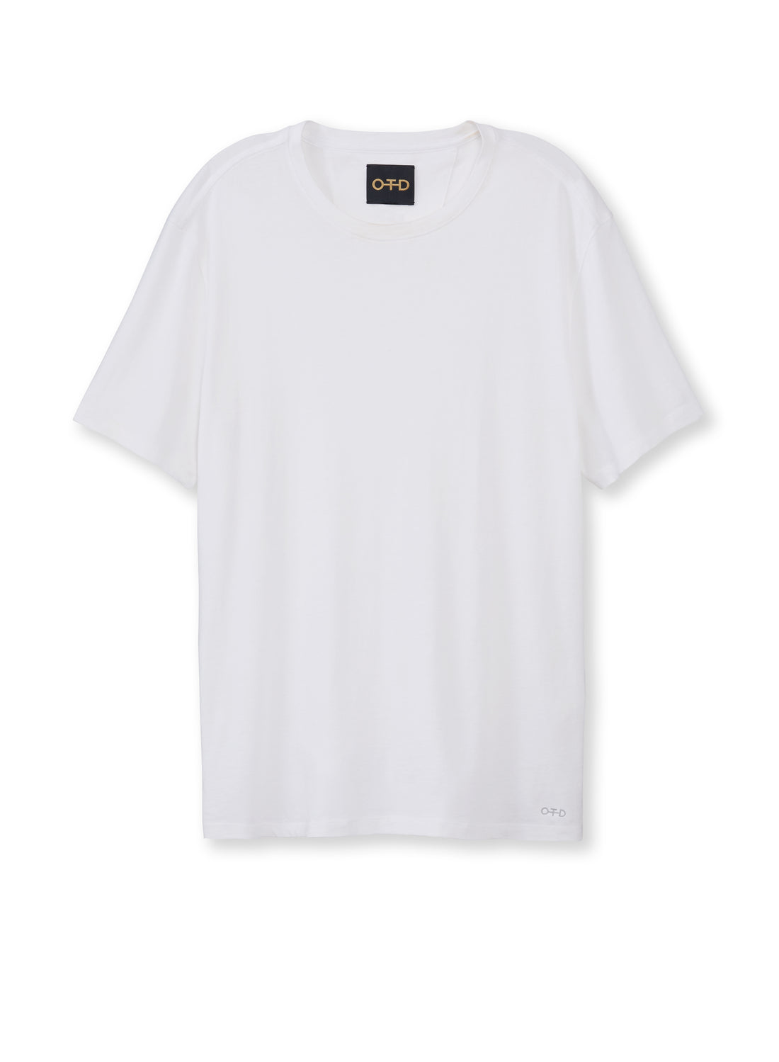 Men's White Cotton-Jersey Tee