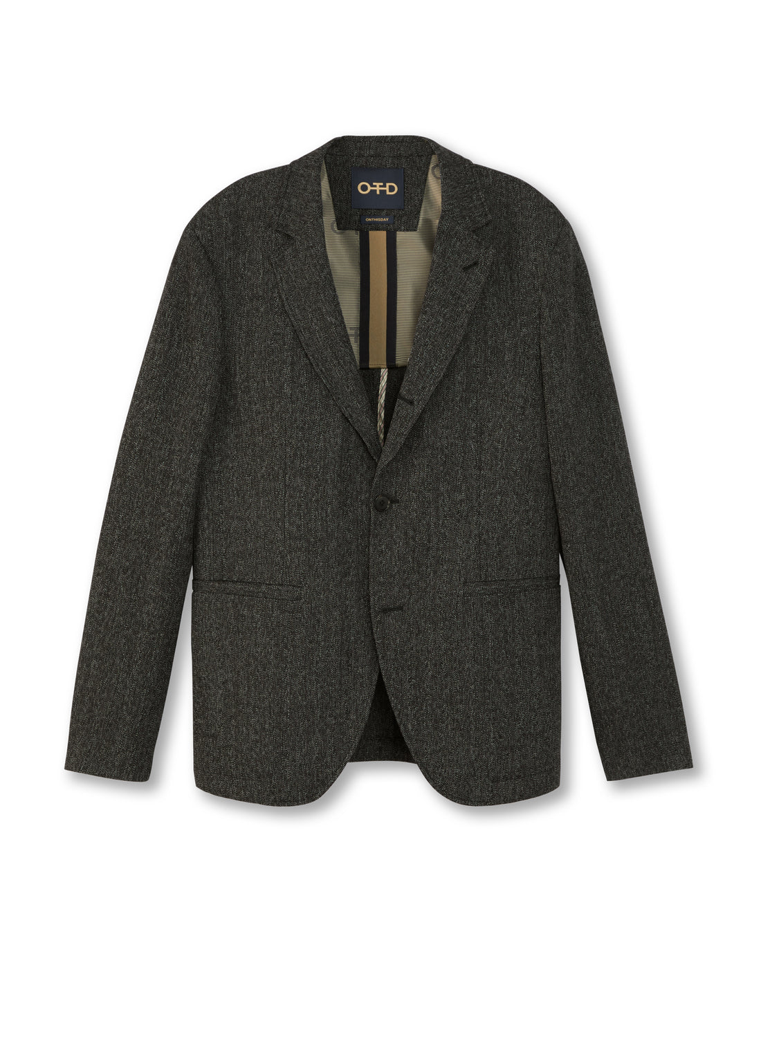 Side of Men's Pinstripe Crinkle Jacket