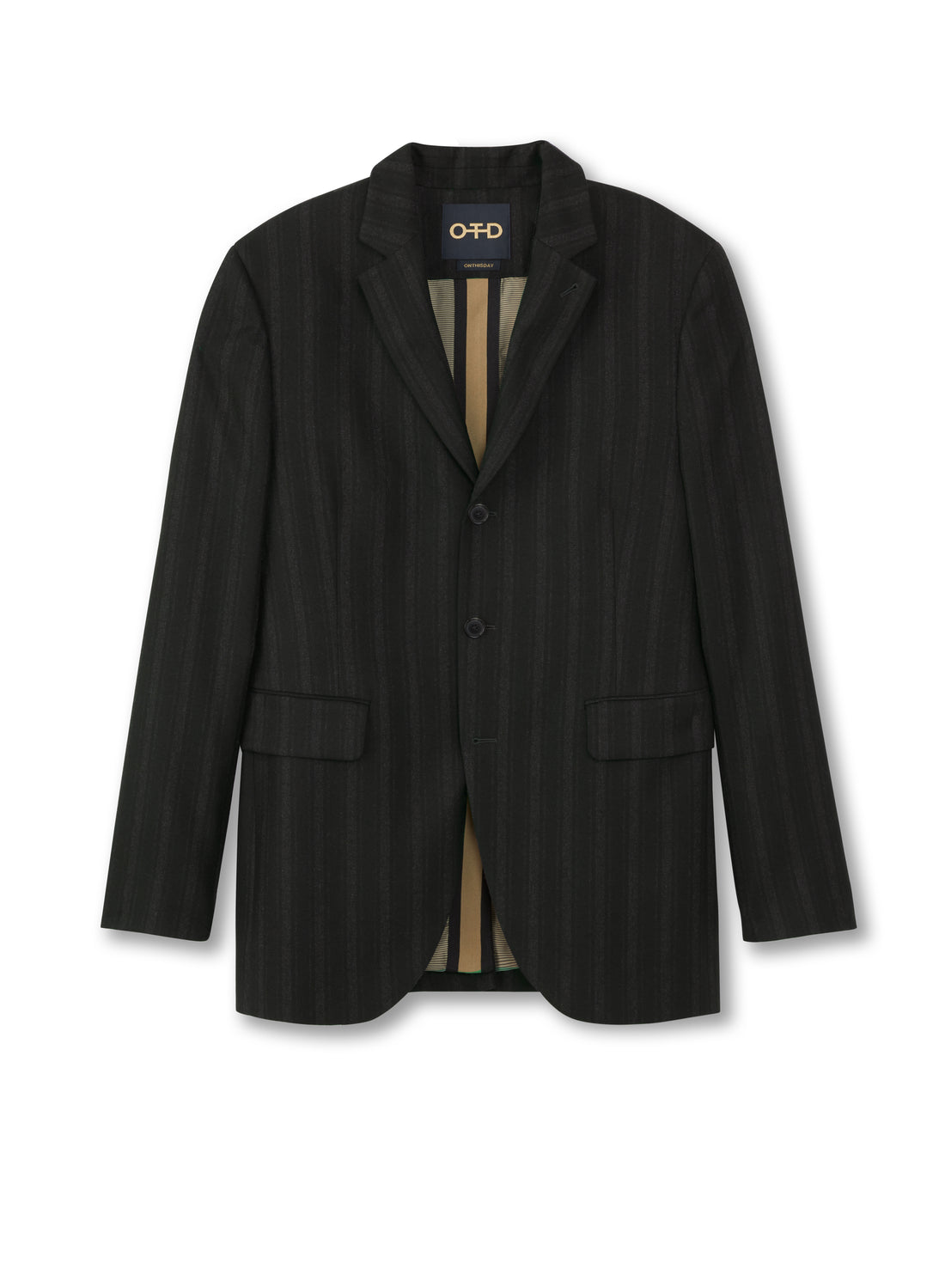 Front of Men's Multi-Button Peak Lapel Jacket