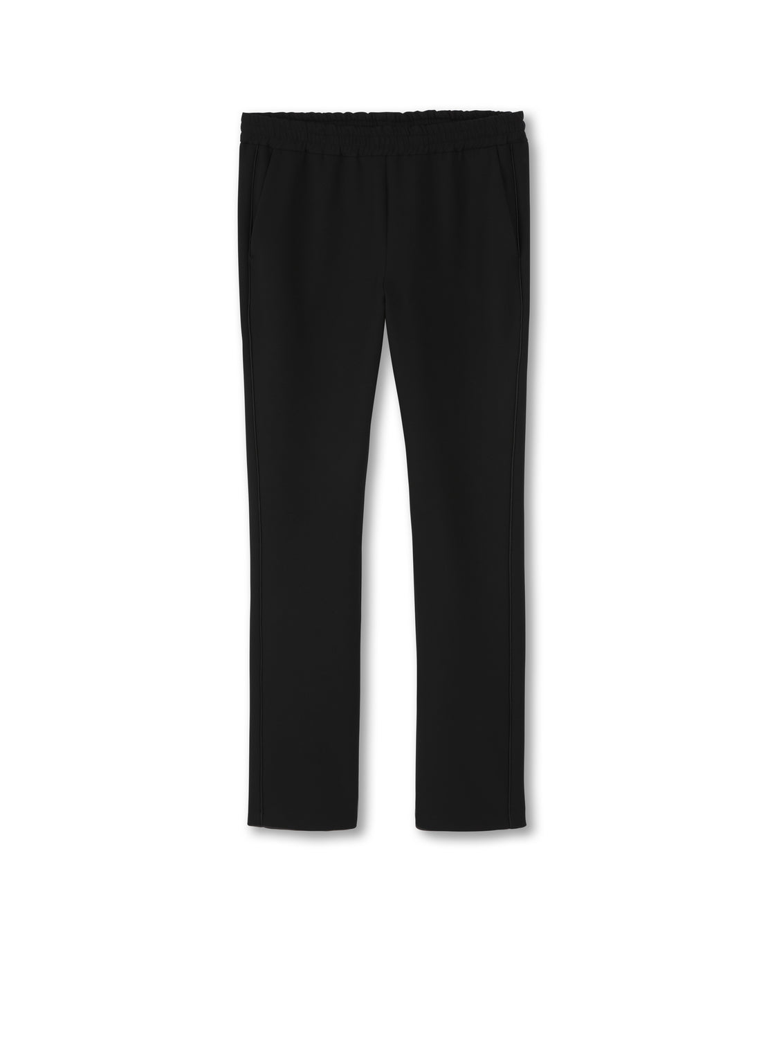 Back of Men's Navy Easy Fit Pinstripe Track Pants