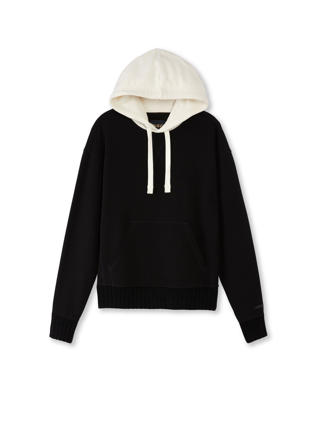 Black Unisex Colorblocked Hoodie