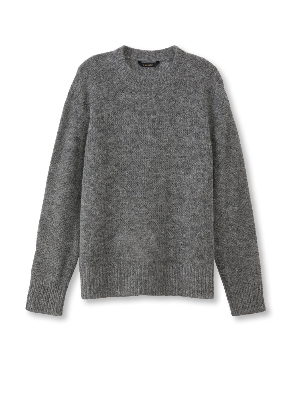 Alpaca Blend Sweater (Mid Grey)