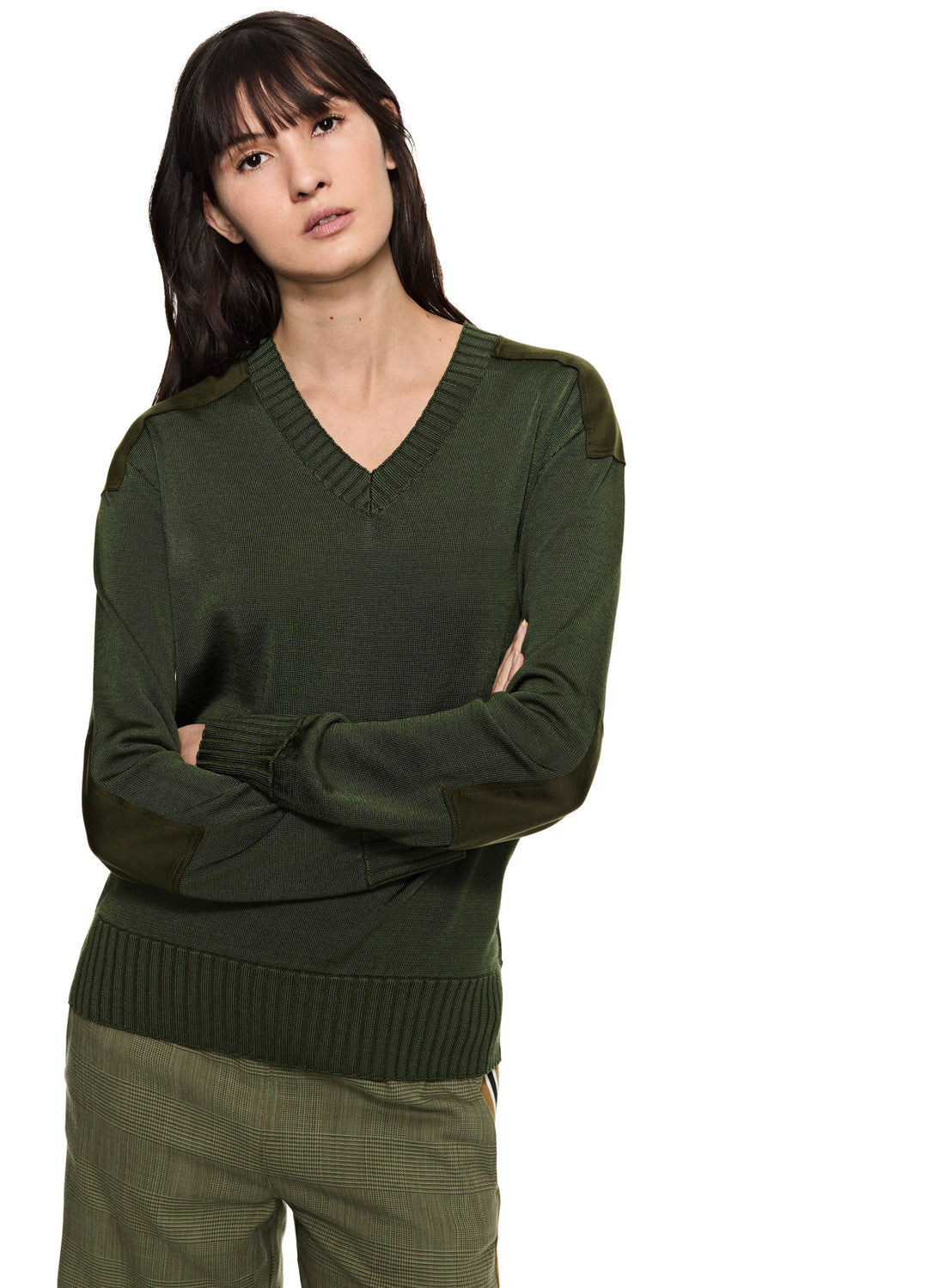 Commander V-Neck Sweater (Pine)