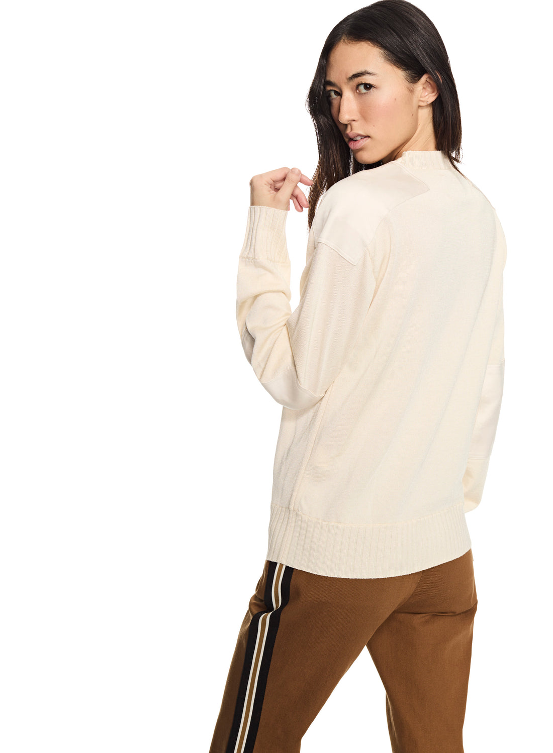 Commander V-Neck Sweater (Ivory)