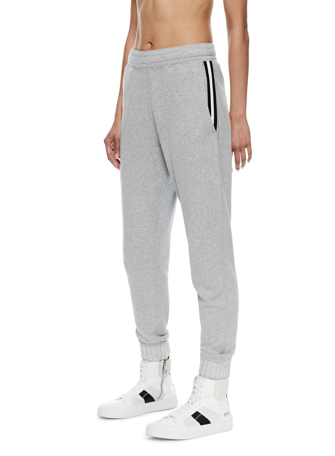 Front of Signature Pocket Stripe Sweatpants