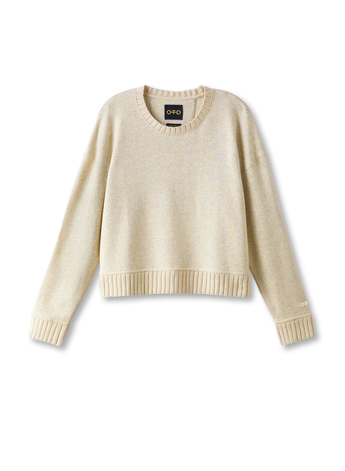 Women's Oatmeal Melange French Terry Sweatshirt