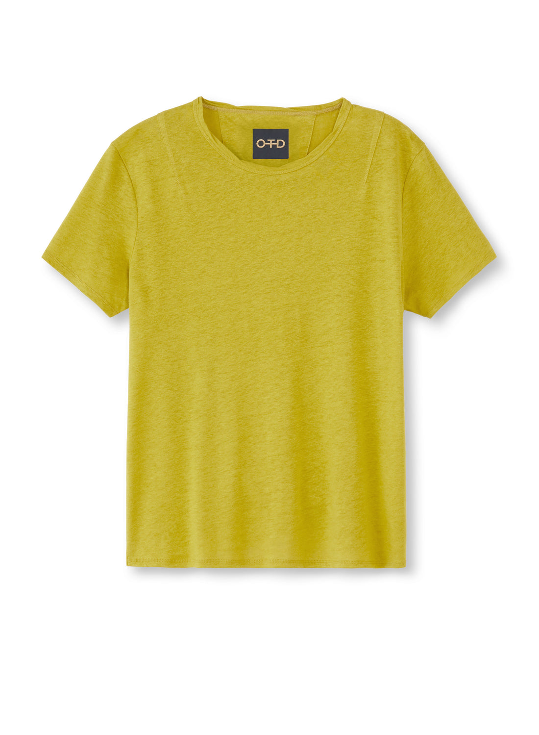 Side of Women's Ivory Linen-Blend Tee