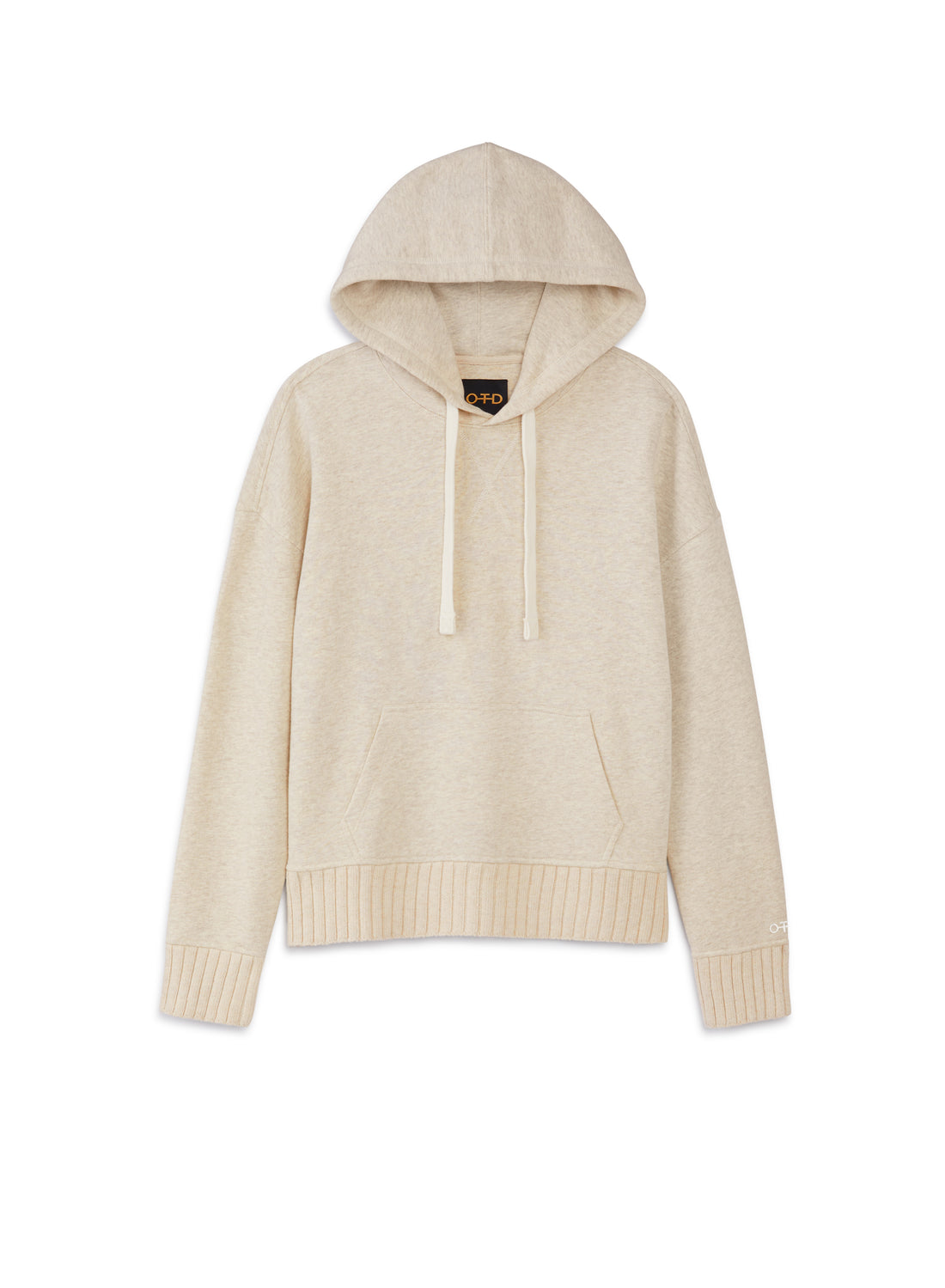 Women's Oatmeal Melange French Terry Hoodie