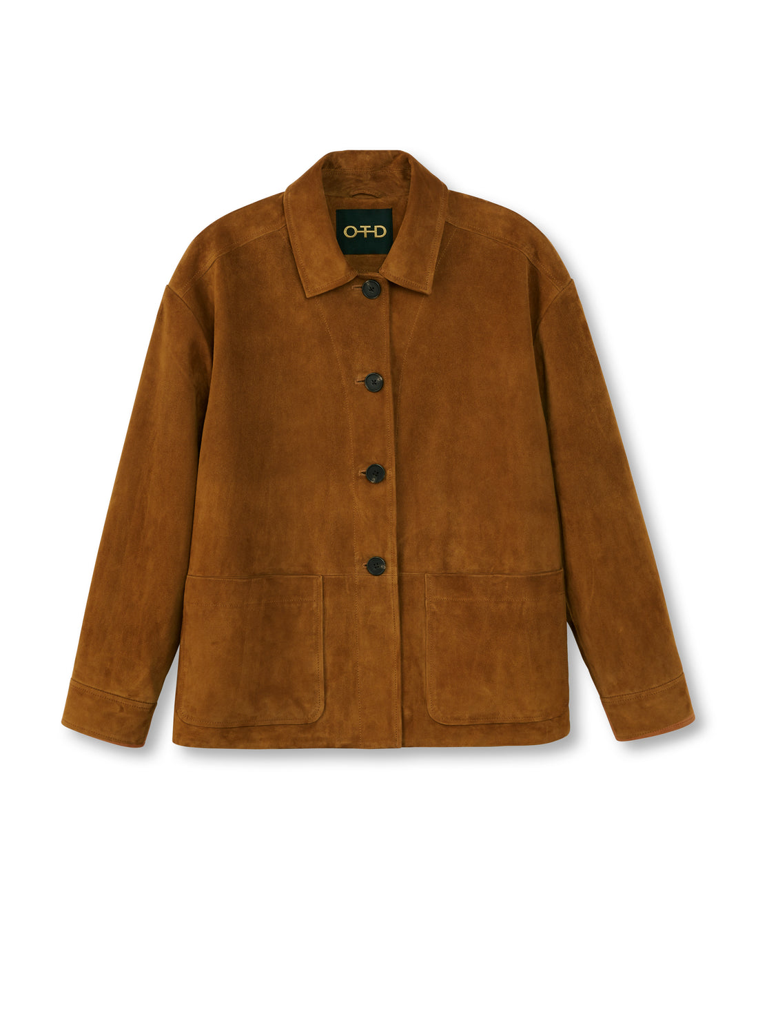 Front of Women's Sage Suede Work Jacket - Image #3