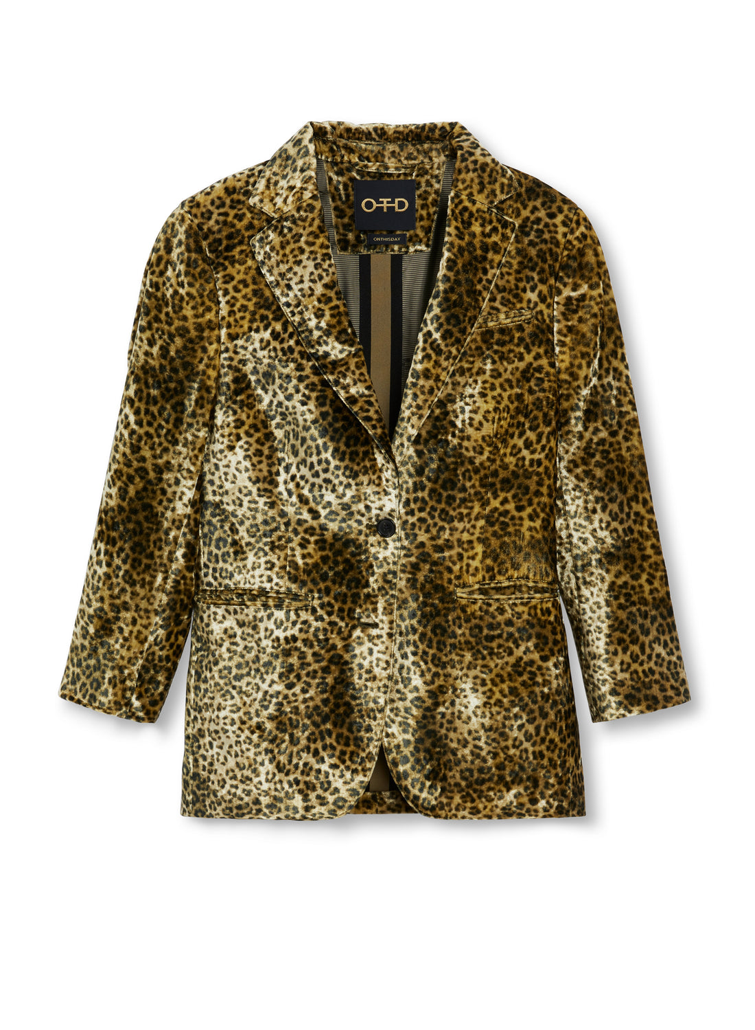 Front of Women's Camel Single-Button Blazer - Image #2